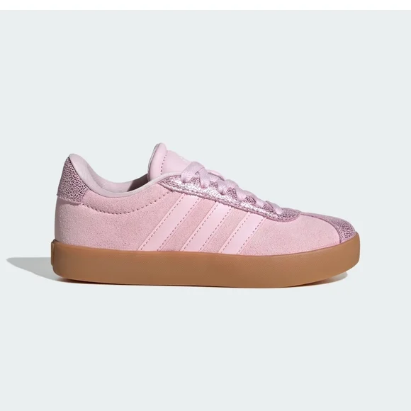 Adidas VL 3.0 Court Pink Sneakers with Gum Sole 11.5C Toddlers - Picture 8 of 8